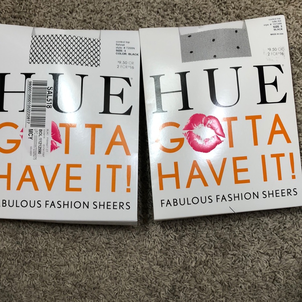 NIB HUE Fashion Sheers Size 3 Bundle
